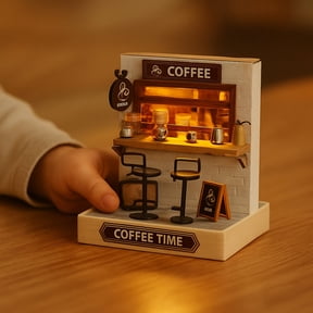 Specollect 1 Pcs Miniature House Kit, Smart Home Model Building Set, Creative Craft Gift, Relaxing Hobby Project