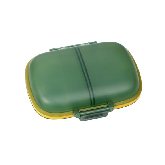 Specollect 1 Pcs Moisture Proof Airtight Mini Organizer Box with Removable Compartments, Portable Travel Storage Container for Jewelry Pills Accessories