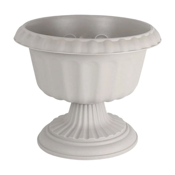 Specollect 1 Pcs Plastic Planters with Drainage Trays, Modern Flower Pots for Indoor Outdoor Garden Decoration, Lightweight Vintage Style Container
