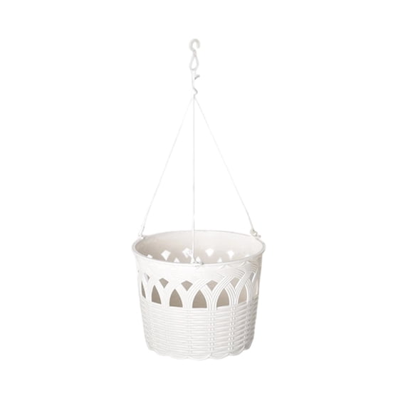 Specollect 1 Pcs Small Wall Hanging Planter Basket for Indoor Outdoor Flowers, Hollow Hanging Pot with Drainage for Home Decor
