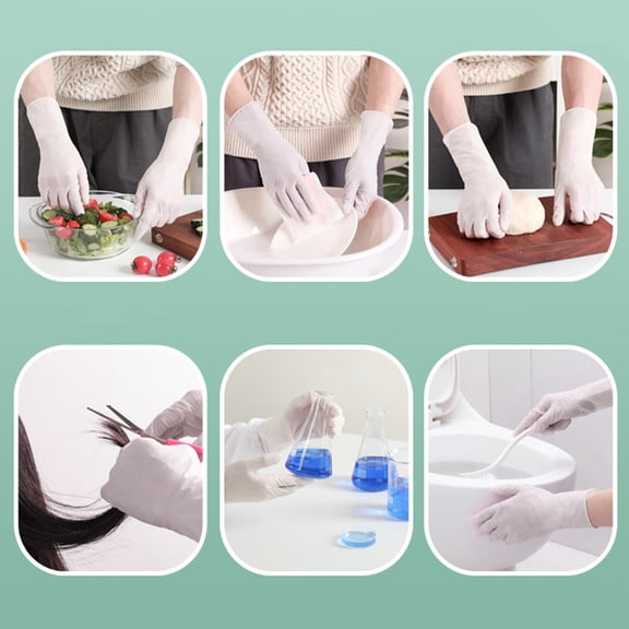 Specollect 100pcs Disposable Exam Gloves, 6-mil, Heavy Duty Disposable Gloves, Cooking Gloves, Latex Free, Powder Free