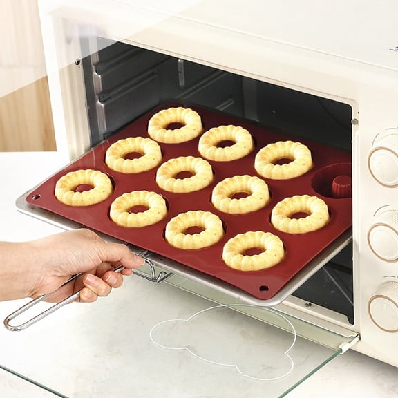 Specollect 12 Cavity Donut Baking Pans, Nonstick Doughnut Pans, Bagel Pan for Baking