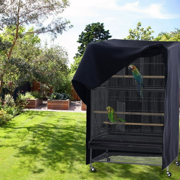 Specollect 1Pcs Bird Cage Cover,Water-Proof Good Night Black-Out Birdcage Cover Durable Washable Windproof Cage Accessories for Parrot Parakeet Small Animal Sleeping,Windproof And Breathable