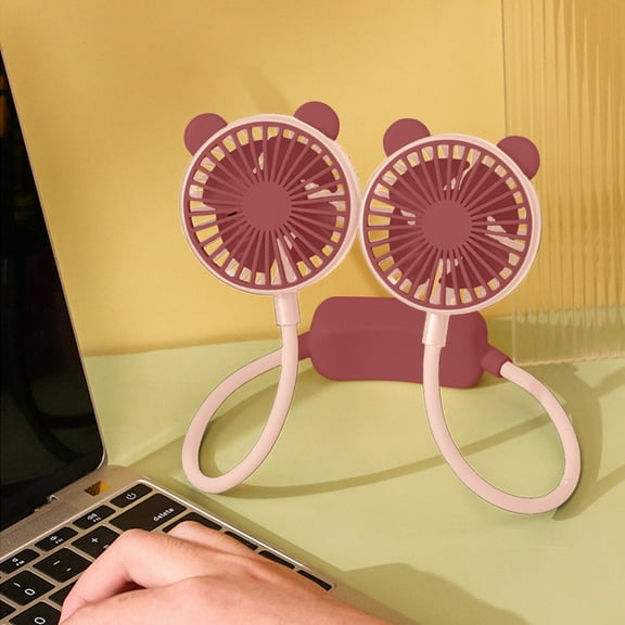 Specollect 1Pcs Portable Neck Fan Rechargeable Personal Hand-Free Fan Mini USB Hanging Neckband Sport Fan，3 Speed Adjustable，360 Degrees Free Rotation Perfect for Working，Traveling，Office，Reading