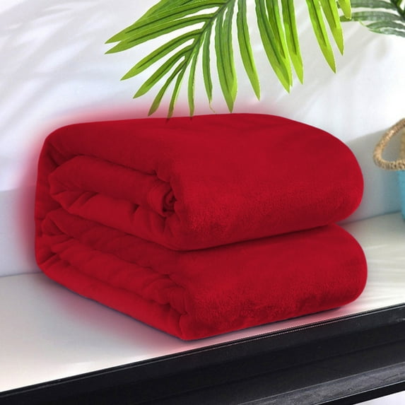Specollect 1Pcs Solid Color Flannel Fleece Throw Blanket ,Velvet Throw Blanket for Couch Sofa Bed,Super Soft Plush Cozy and Lightweight Warm Bed Blanket for All Season 59.05x39.37 Inches 100*150cm
