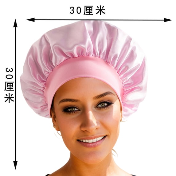 Specollect 2 Pcs Adjustable Sleep Hat for Women with Adjustable Bow Design, Nighttime Hair Protection for Curly Natural Hair, Satin Bonnet for Sleeping and Daily Use