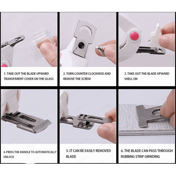 Specollect 2 Pcs Adjustable U-Shaped Nail Clippers for Manicure, Precision Trimmer for French Round Square Nails, Portable Nail Cutter