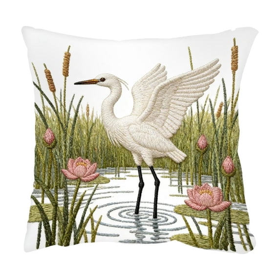 Specollect 2 Pcs Cute Embroidery Decorative Throw Pillow Cover for Sofa Bedroom Living Room Home Decor 45*45cm