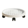 thumbnail image 1 of Specollect 2 Pcs Plastic Plant Saucer with Wheels, Waterproof Drip Tray for Potted Plants, Heavy Duty Movable Base, Indoor Outdoor Flower Pot Tray, 1 of 9