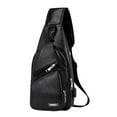 thumbnail image 1 of Specollect 2 Pcs Sling Bag for Men and Women, Adjustable Shoulder Backpack with Earphone Hole, Water Resistant Chest Pack for Hiking Travel Cycling Outdoor Activities, 1 of 8