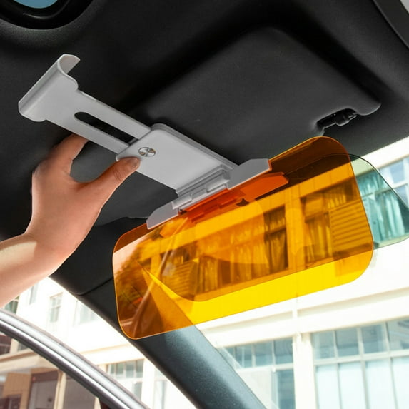 Specollect 2-in-1 Car Visor - Day/Night Anti-Glare Shield, UV Block Sunshade Mirror