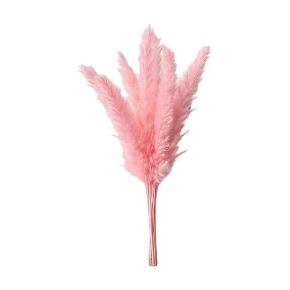 Specollect 24 Pcs Faux Pampas Grass Decor With a Vase, Wedding Centerpiece Arrangement for Home Table Farmhouse Rustic Spring Floral Stems Decorative Vase Display