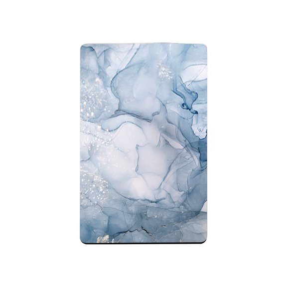 Specollect 2Pcs Imitation Marble Pattern Diatomaceous Earth Bath Mat Rugs Quick Dry Super Absorbent Non Slip Rubber Bottom Bathroom Mat Fit Under Door,Floor Rugs in Front of Bathtub,Shower Room