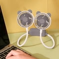 thumbnail image 1 of Specollect 2Pcs Portable Neck Fan Rechargeable Personal Hand-Free Fan Mini USB Hanging Neckband Sport Fan，3 Speed Adjustable，360 Degrees Free Rotation Perfect for Working，Traveling，Office，Reading, 1 of 5