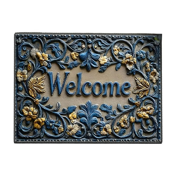 Specollect 2Pcs Rectangle Entrance Door Mat Bathroom Door Mat Large Entry Way High Traffic Area Doormat Front Door Rugs Outdoors Heavy Duty Welcome Mat,Non Slip Back Low Profile for Garage 80x120cm