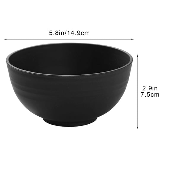 Specollect 3 Pcs Biodegradable Straw Cereal Bowl, Microwave & Dishwasher Safe, Eco-Friendly Large Soup Pasta Bowl, Unbreakable Stackable for Kitchen Party Travel