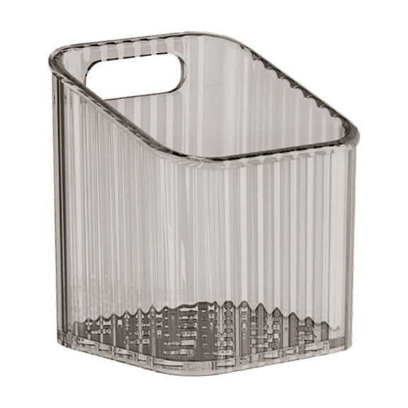 Specollect 3Pcs Small Clear Wall Mounted Storage Bins,Acrylic Cabinet Door Organizer Baskets,Bathroom Wall Storage Organizer with Drain Hole,Adhesive Hanging Bins for Fridge Kitchen,BPA Free