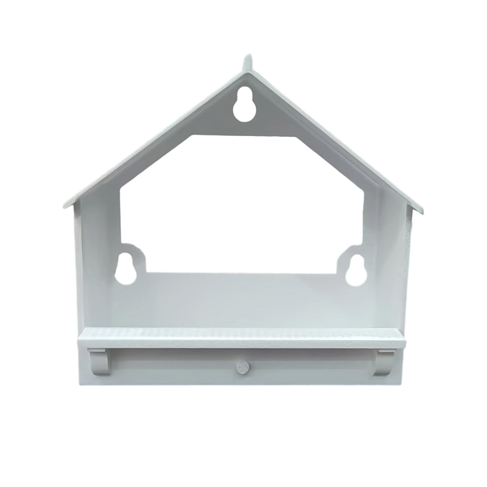 Specollect 4 Pcs Bird Feeder for Outdoors, Window Mount with Suction Cup, Hanging Bird Food Dispenser, Waterproof White Plastic, Garden & Patio Bird Watching