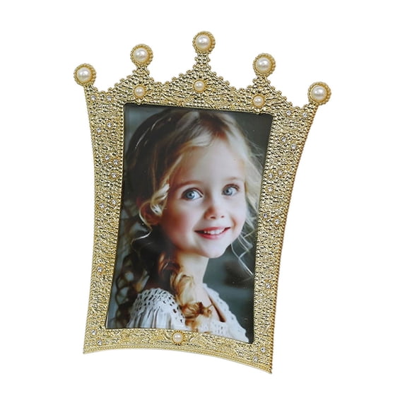 Specollect 4 Pcs European Pearl Inlaid Photo Frame, Plastic Resin Home Decor, Wedding Wall or Tabletop Display