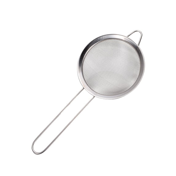 Specollect 4 Pcs Fine Mesh Kitchen Strainer Sieve with Hook for Rinsing Rice Quinoa and Sifting Flour Baking Cooking Pasta Draining Vegetables Handheld Strainer Colander 26x12cm M