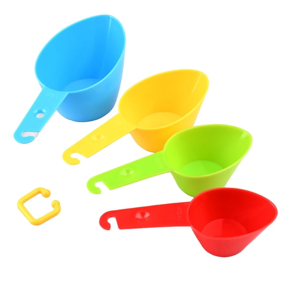 Specollect 4 Pcs Graduated Measuring Spoon Set for Kitchen Baking and Pet Food Portion Control with Ergonomic Handle for Precise Measurement and Storage
