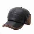 thumbnail image 1 of Specollect 4 Pcs Men's Winter Hat with Ear Flaps and Visor for Cold Weather Windproof Warm Cap for Outdoor Activities, 1 of 8