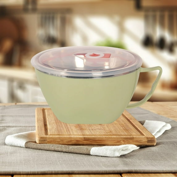 Specollect 4 Stainless Steel Bowl with lid,Unbreakable Cereal Bowls,Microwave and Dishwasher Safe Bowls,Eco-friendly Safe Kitchen Cereal Bowl,Kids Bowl suitable for cereal,salad,snack and soup