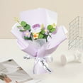 thumbnail image 1 of Specollect Clearance 1 Hand-knitted Woolen Crochet Flowers Bouquet Rose, Bouquet Completed Crochet Rose Bouquet for Mother's Day Birthday Wedding, Gift, 1 of 5