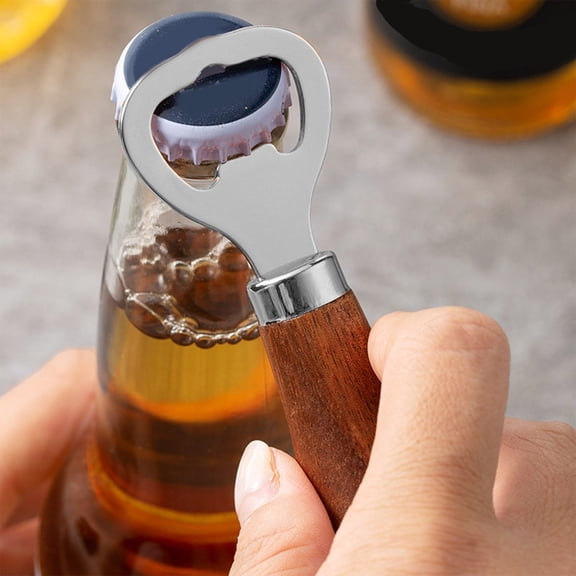 Specollect Clearance 1 Packs 2-in-1 Beer Bottle Opener for Fridge, Stainless Steel Manual Soda Can Punch Opener for Liquid with Cap Catcher, Stick to Fridge Kitchen Restaurant And Party