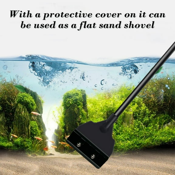 Specollect Clearance 1 Packs Algaes Fish Tank Scraper Cleaner for Glass Aquariums, Handheld Scraper Cleaning Razor with Stainless Steel Blades for Fish Reef Plant Glass Tank Easy To Install And Use