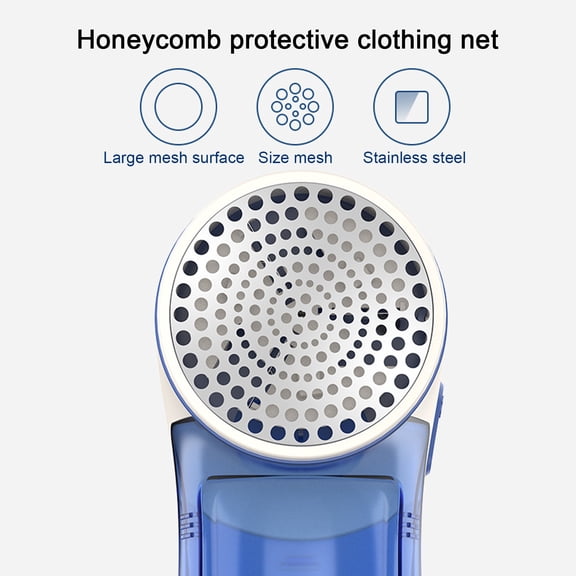 Specollect Clearance 1 Packs Fabric Lint Shaver - Fuzz Remover, Battery Operated,Quickly And Effectively, 3 Electric Sweater Shaver Blade - Remove Clothes Fuzz, Lint Balls, Pills, Bobbles USB