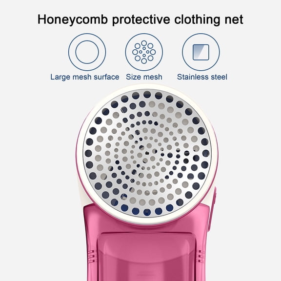 Specollect Clearance 1 Packs Fabric Lint Shaver - Fuzz Remover, Battery Operated,Quickly And Effectively, 3 Electric Sweater Shaver Blade - Remove Clothes Fuzz, Lint Balls, Pills, Bobbles USB