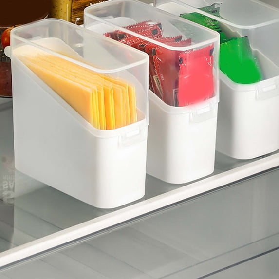 Specollect Clearance 1 Packs Large Capacity Sliced Cheese Holder Container For Fridge Airtight Storage Container for Fridge Hinged Lid Dishwasher Safe Vegetable Storage