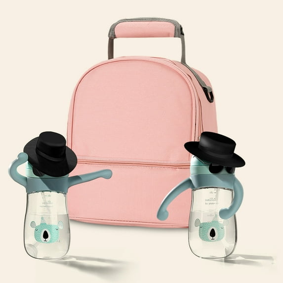 Specollect Clearance 1 Packs Portable Breastmilk Preservation Cooler Bag with Ice Pack, Insulated Bottle Bag, Breast Milk on The go Strap, for Nursing Mom Daycare, Black