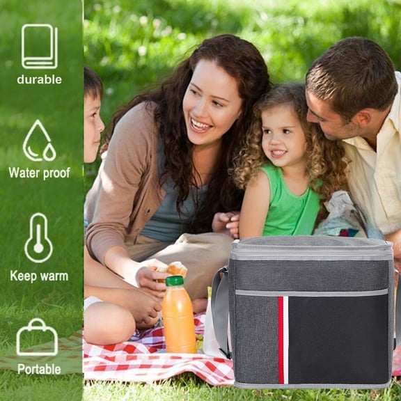 Specollect Clearance 1 Pcs 18L Small Insulated Cooler Bag Soft Sided Portable Collapsible ice Cooler for Beach, Camping, Leakproof