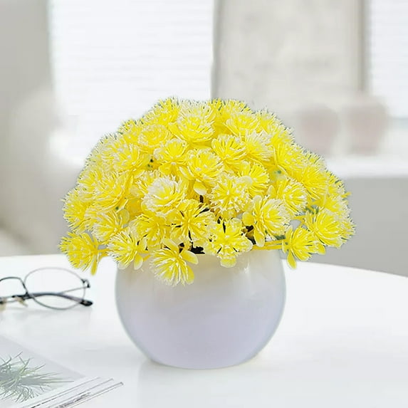 Specollect Clearance 1Pcs Artificial Flowers Fake Silk Artificial Ball Hydrangea Bridal Wedding Bouquet for Kitchen Home Decor