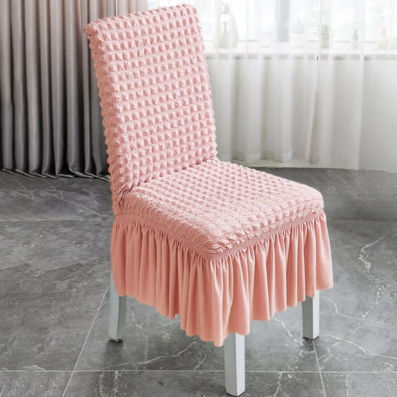 Specollect Clearance 1Pcs Dining Room Chair Slipcovers Stretch Dining Chair Covers Non Slip Washable Furniture Protector with Skirt Country Style for Hotel Ceremony Party