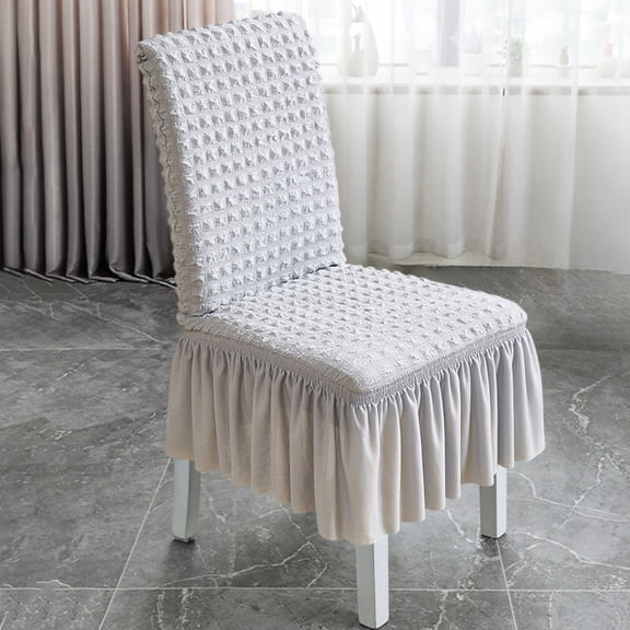 Specollect Clearance 1Pcs Dining Room Chair Slipcovers Stretch Dining Chair Covers Non Slip Washable Furniture Protector with Skirt Country Style for Hotel Ceremony Party