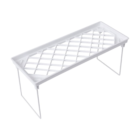 Specollect Clearance 1Pcs Foldable Kitchen and Bedroom Storage Rack, Glass Shelf Place Cups, Tissue, Seasoning and Other Items