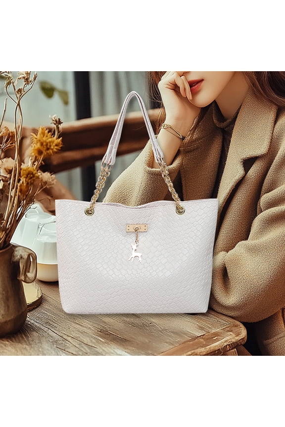 Clearance 1Pcs Large Capacity Deer Pattern Advanced Texture Tote Bags for Women Big Purses and handbags ladies Big Shoulder Bag Fashionable