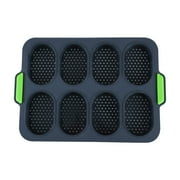Specollect Clearance 1Pcs Mini Baguette Baking Tray, Non-Stick Silicone French Bread Baking Mould,DIY 8 Loave Baguette Mold Loaf Pan Baking Pan