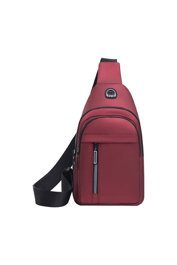 Clearance 1Pcs Multi-Layer Crossbody Sling Bag for Women & Men, Waterproof Sling Backpack, Lightweight Shoulder Chest Bag for Hiking, Travel
