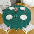 thumbnail image 1 of Specollect Clearance 1Pcs Round Tablecloth - 60 Inch - Water Resistant Spill Proof Washable Polyester Table Cloth Decorative Fabric Table Cover for Dining Tables, Buffet Parties and Camping 60in, 1 of 5