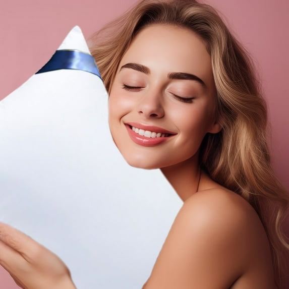 Specollect Clearance 1Pcs Velvet Feather Down Core Pillow Surrounded, 100% Organic Cotton Covered, Medium Support, Standard Size Bed Pillow Inserts