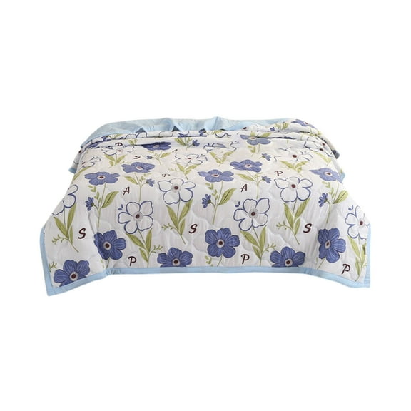 Specollect 2Pcs Cooling Comforter, Cooling Blankets for Hot Sleepers and Night Sweats, Ice Silk Summer Comforter for King Size Bed, Breathable Soft Lightweight Washable