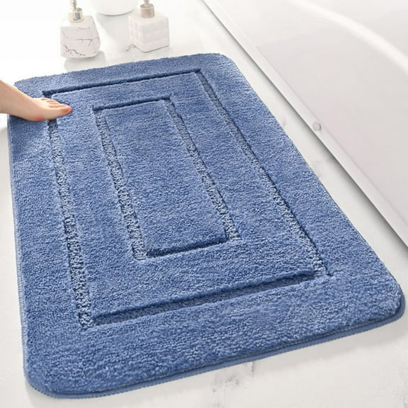Specollect Clearance 2Pcs Memory Foam Bathroom Rugs, Ultra Soft & Non-Slip Bath Mat, Water Absorbent and Machine Washable Bath Carpet Rug for Shower Bathroom Floor Rugs