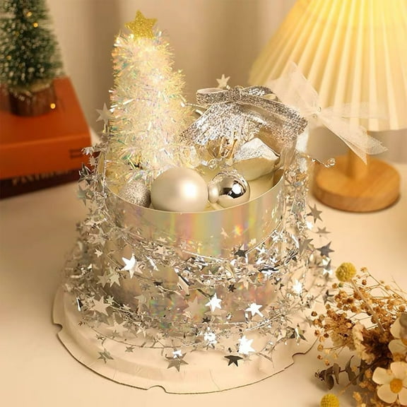 Specollect Clearance 2Pcs Red Star Fairy Lights Battery Operated, Mini Battery Powered Silver Wire Whit PVC Stars Led Starry String Lights Firefly Lights for Bedroom, Christmas, Parties, Decoration