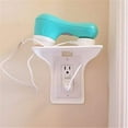 thumbnail image 1 of Specollect Clearance 2Pcs Storage Power Perch Horizontal Outlet Shelf with Cord Storage Strap – Wall Shelf for Electric Toothbrush, Phone – Bedroom & Bathroom Organizer, 1 of 5