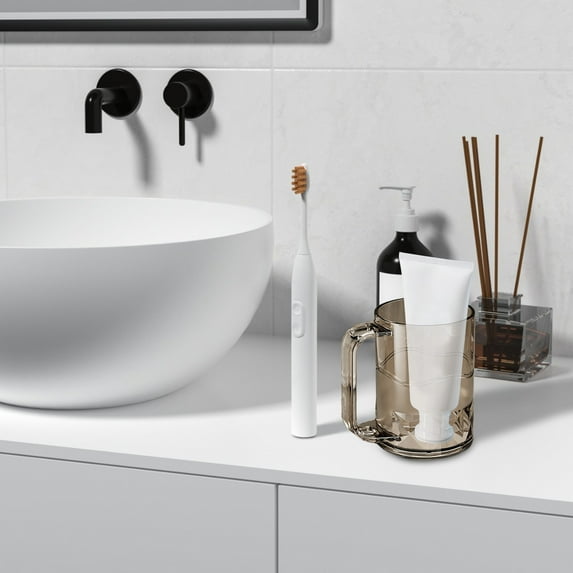 Specollect Clearance 3 Pcs Reusable Bathroom Tumbler Cup Unbreakable Toothbrush Cup Mouthwash Cups Plastic Easy to Clean Bathroom Cup Toothbrush Holder Adequate for Your Bathroom