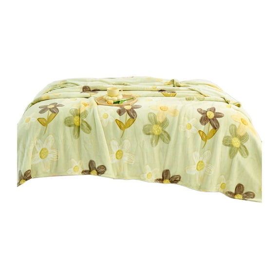 Specollect Clearance 3Pcs Colorful Flannel Floral Comforter, Soft Microfiber Lightweight Twin Floral Comforter, Cute Flower Bedding Set for All Season Flannel Gift